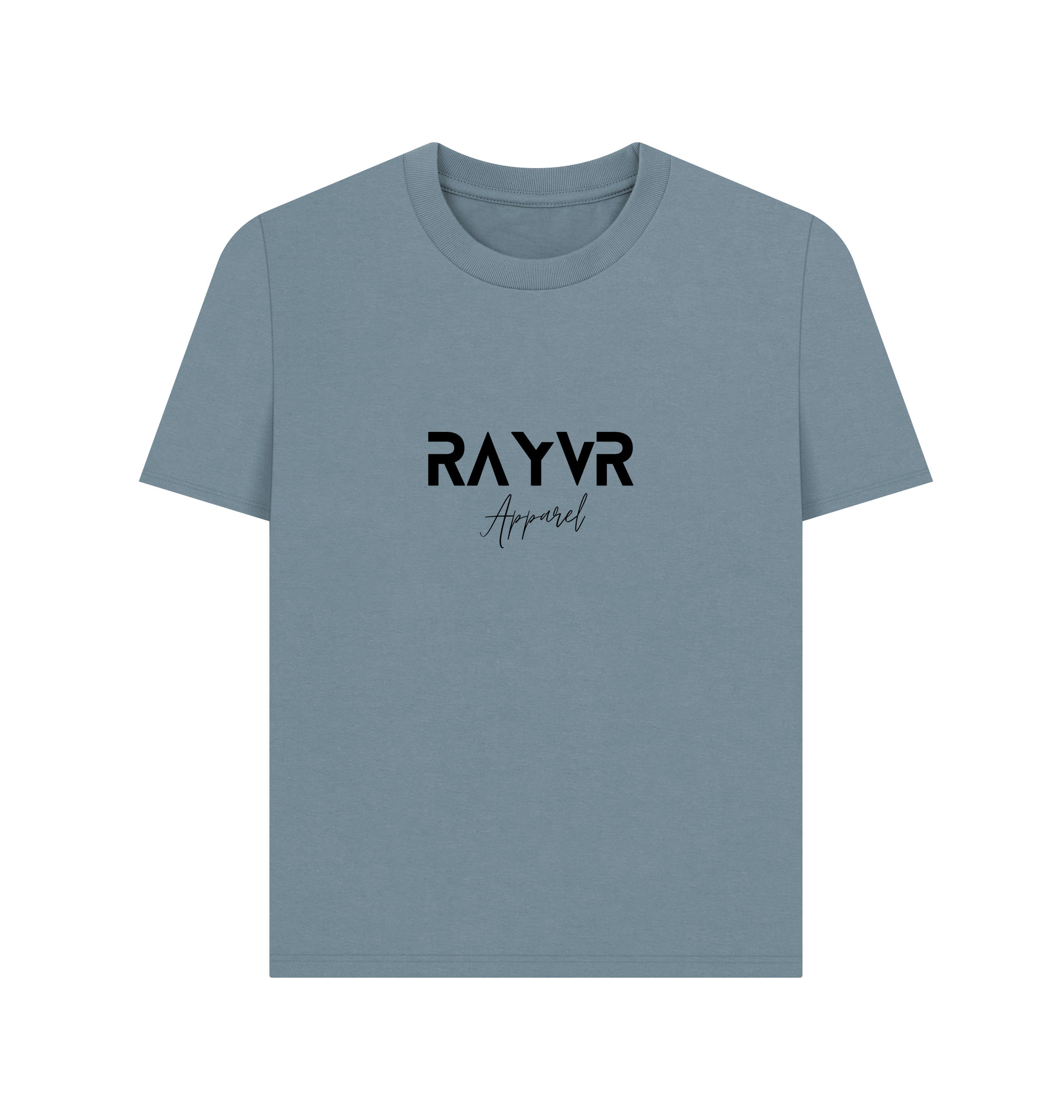 Stone Blue Printed T-shirt Front