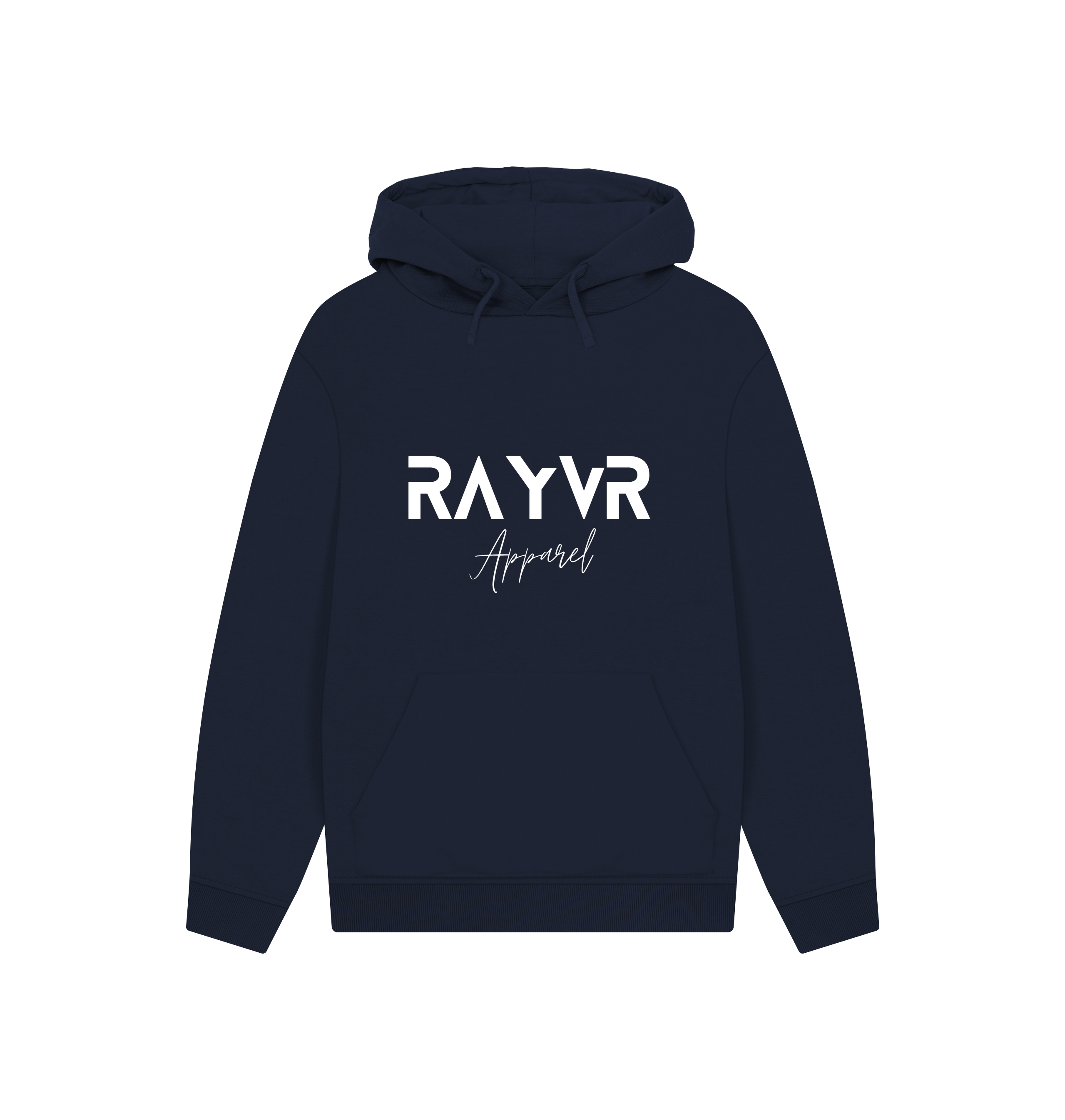 Navy Printed Hoody Front