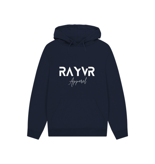 Navy Printed Hoody Front
