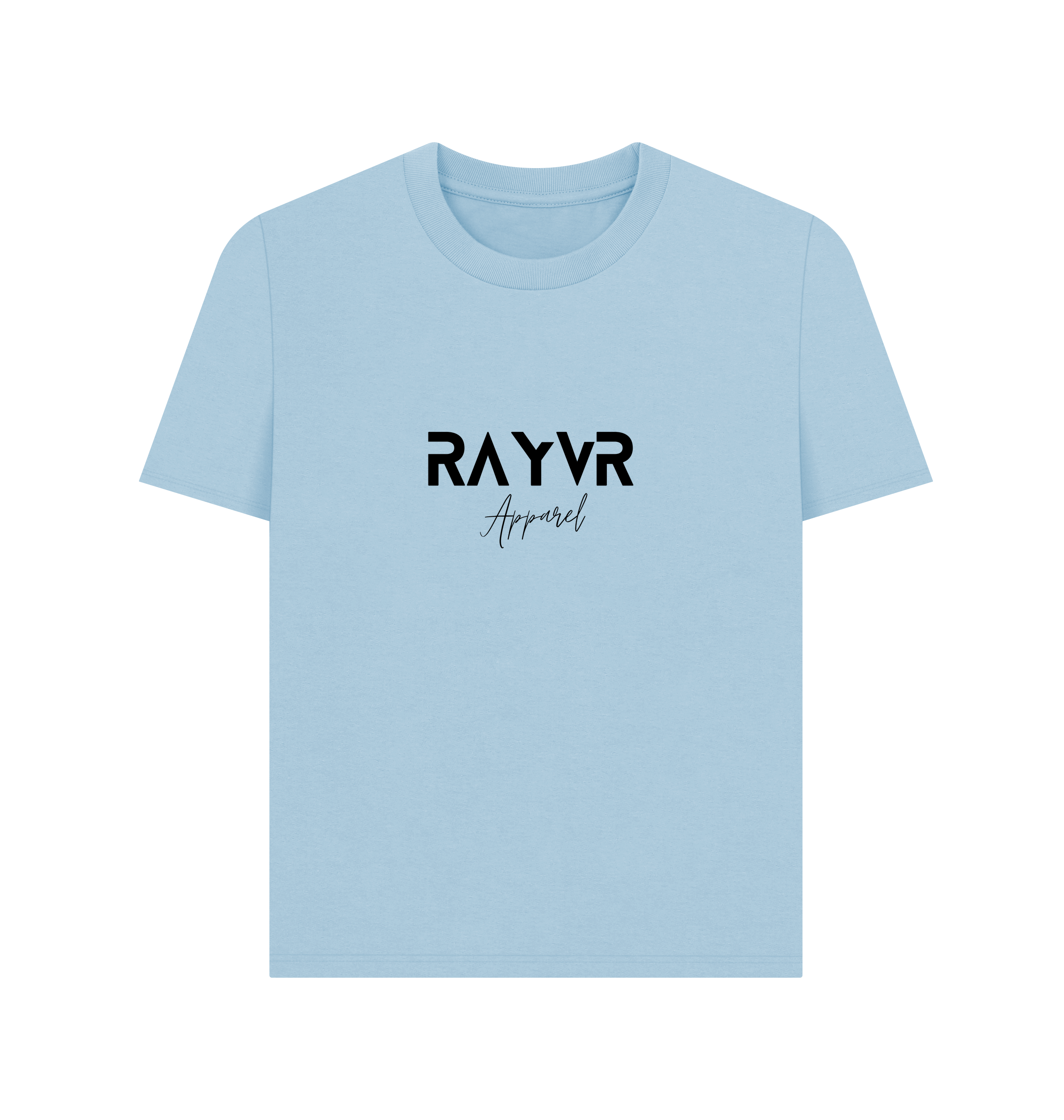 Milky Blue Printed T-shirt Front