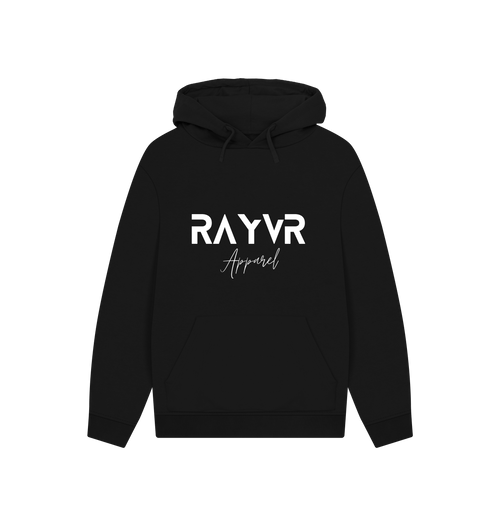 Black Printed Hoody Front